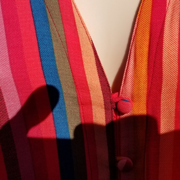 Torrid sleeveless striped blouse Size 0 (12) - Picture 4 of 7